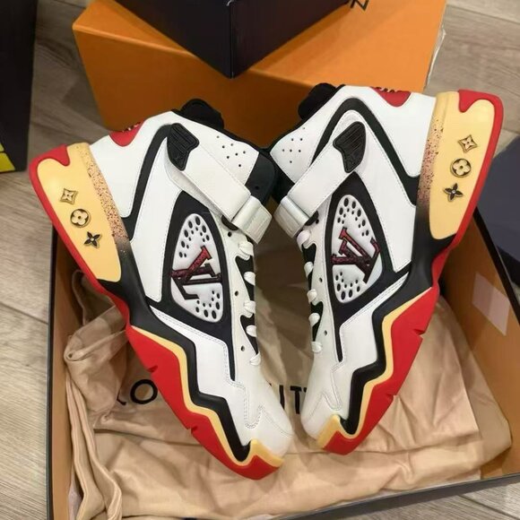 NIB Authentic Louis Vuitton LV Trainer 2 Sneaker Boot - Picture 2 of 6